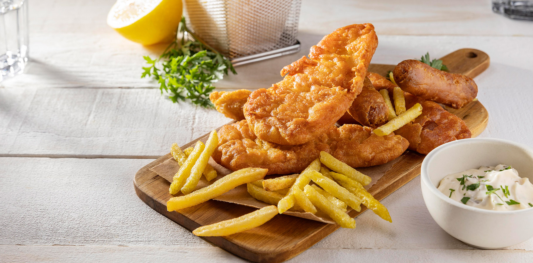 Salamis Fish and Chips