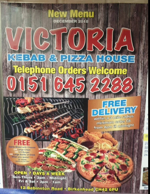 Victoria Kebab & Pizza Wirral